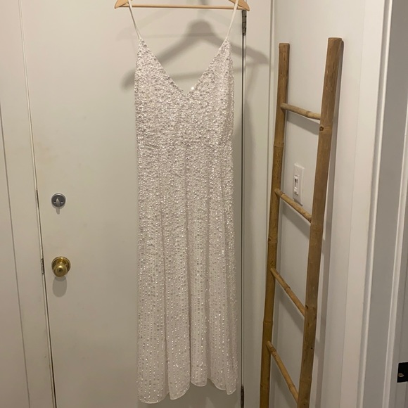 ASOS Edition Eva Embellished Cami Midi Dress (US12) NO TAGS - Picture 1 of 8